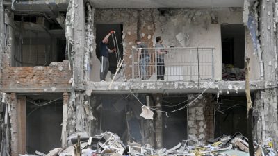 Ibu Kota Ukraina Diserang